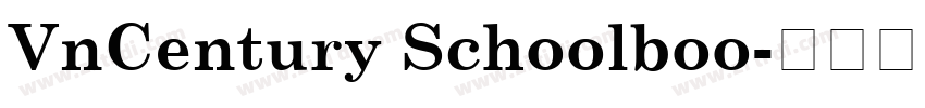 VnCentury Schoolboo字体转换